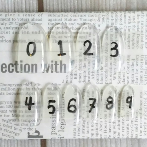 チップサイズ確認用 ネイルチップ（つけ爪） 虹色の光 通販 6235445