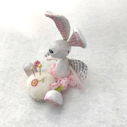 エンジェルうさぎのピンクッション (ピンク) 2枚目の画像