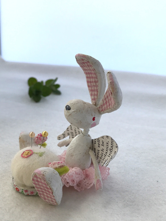 エンジェルうさぎのピンクッション (ピンク) 3枚目の画像