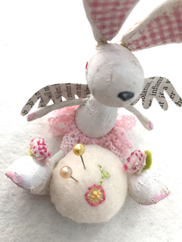エンジェルうさぎのピンクッション (ピンク) 4枚目の画像