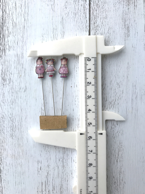 まち針、3dolls ピンク 3枚目の画像