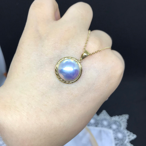 13mmマベパールペンダントトップ18k ネックレス・ペンダント
