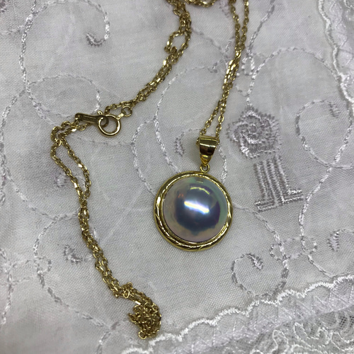 13mmマベパールペンダントトップ18k ネックレス・ペンダント