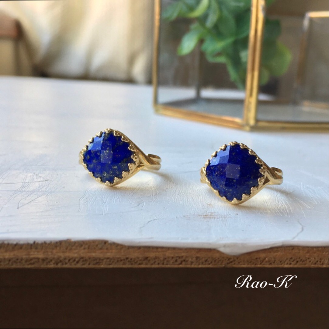 ✨ヨーロピアン・アンティーク調リング〜ラピスラズリ