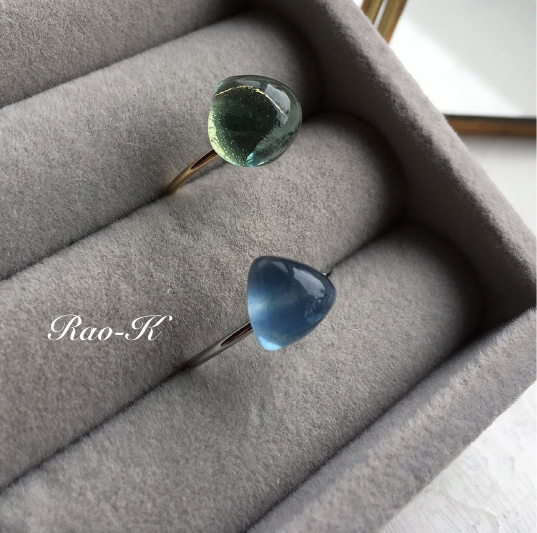 ✨深海✨ひとしずくのリング〜ブルーフローライト