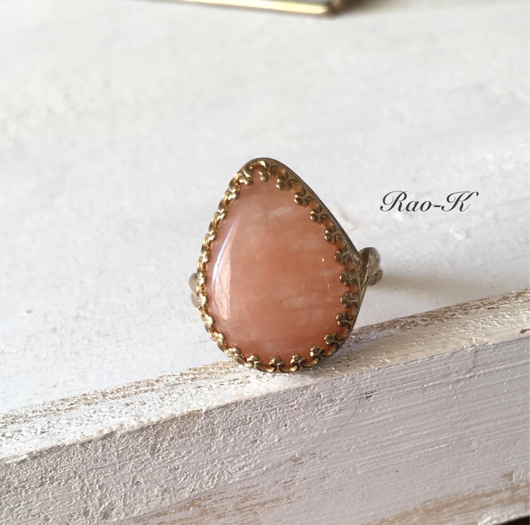 ✨ヨーロピアン・アンティーク・リング〜ピンクアゼツライト