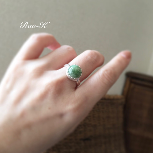 ✨always be yourself!アンティークリング〜日高翡翠 指輪