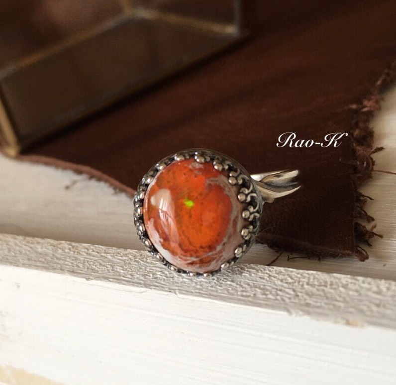 カンテラオパール？ vintage リング ✨always be yourself!アンティーク調リング〜カンテラオパール