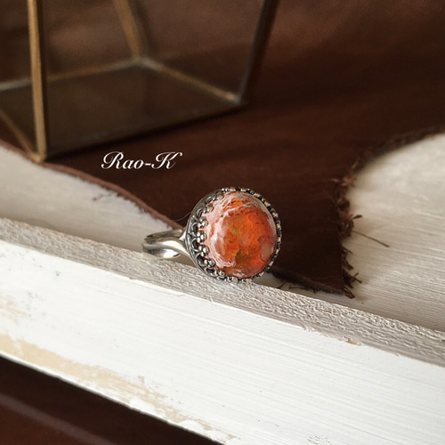 ✨always be yourself!アンティーク調リング〜カンテラオパール 指輪