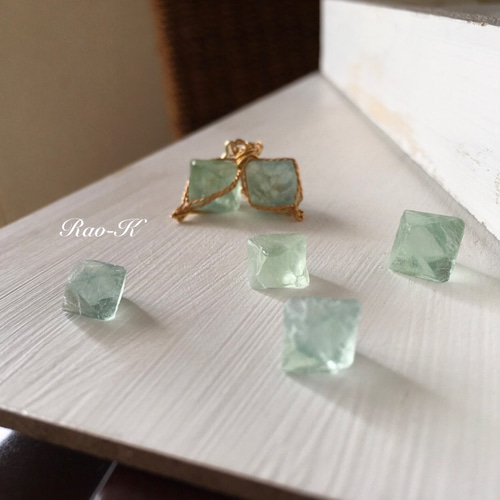 ✨14kgf原石ピアス/イヤリング✨フローライト ピアス(フック ✨14kgf原石ピアス/イヤリング✨フローライト ピアス(フック
