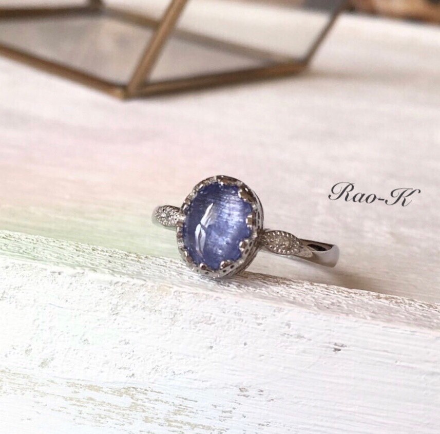 ✨silver925大人のアンティーク調リング〜タンザナイト