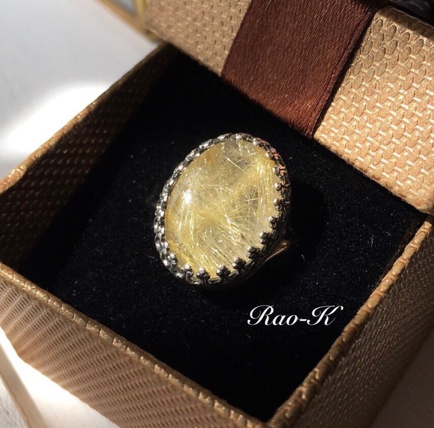 ✨ヨーロピアン・アンティーク調リング〜ルチルクォーツ