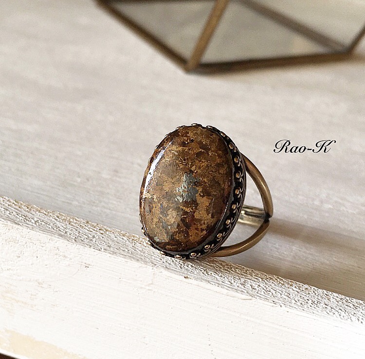 ✨always be yourself!アンティーク調リング〜ブロンザイト