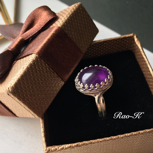 1920年代　アールデコ期　13号　上質アメジスト　ヨーロッパ　アクセサリー指輪 1920年代 アールデコ期 13号 上質アメジスト ヨーロッパ アクセサリー