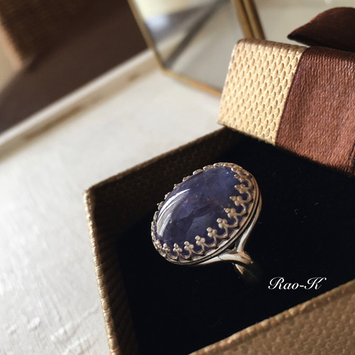 silver925大人のアンティーク調リング〜タンザナイト 指輪・リング Rao