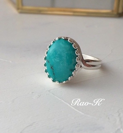 ✨ヨーロピアン・アンティーク調リング〜ターコイズ