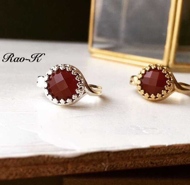 ✨ヨーロピアン・アンティーク調リング〜カーネリアン