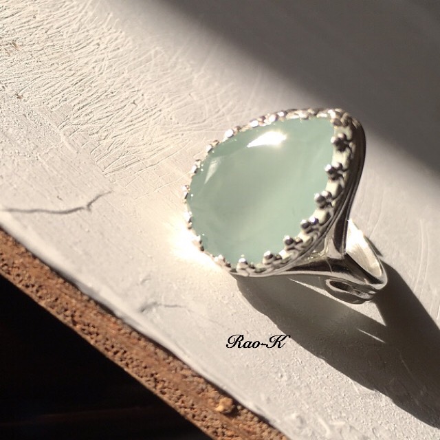 ✨ヨーロピアン・アンティーク調リング〜アクアマリン