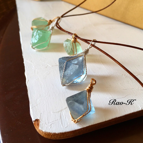 ✨グリーンフローライトのペンダントトップ/シルバー ネックレス ✨グリーンフローライトのペンダントトップ/シルバー ネックレス
