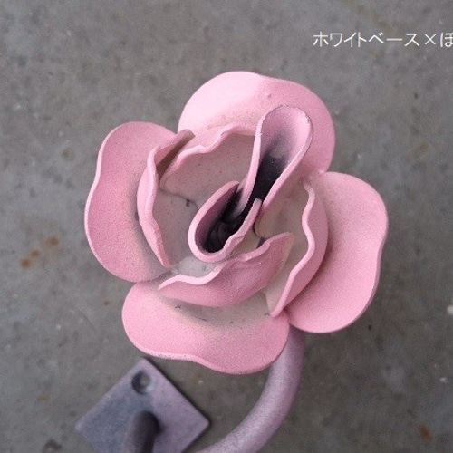受注製作】国産☆ アイアン製 薔薇のカーテンホルダー ローズ 受注製作】国産☆ アイアン製 薔薇のカーテンホルダー ローズ
