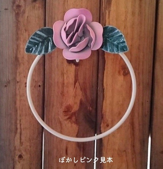 国産 薔薇の壁飾り 180cm 鉄製 窓飾りローズ ウォールデコ 壁掛け アンティーク調 バラ 外壁装飾