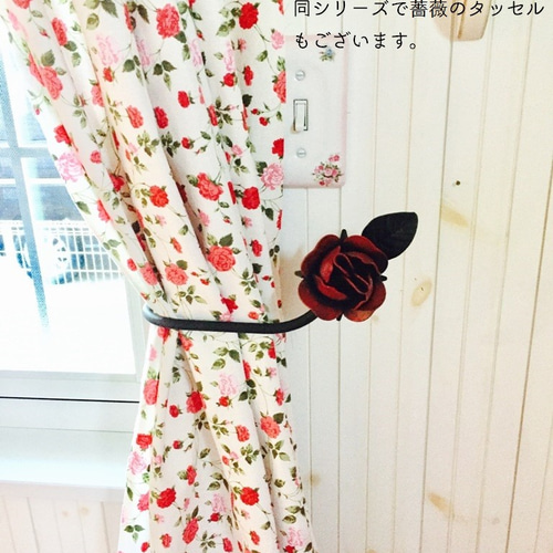 国産☆ アイアン 薔薇のカーテンレール φ13mm 飾り含めてサイズ2 国産☆ アイアン 薔薇のカーテンレール φ13mm 飾り含めてサイズ2