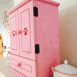 國產☆豪華寵物祭壇M號特製仿古粉色寵物祭壇配件紀念盒粉色家具 第3張的照片