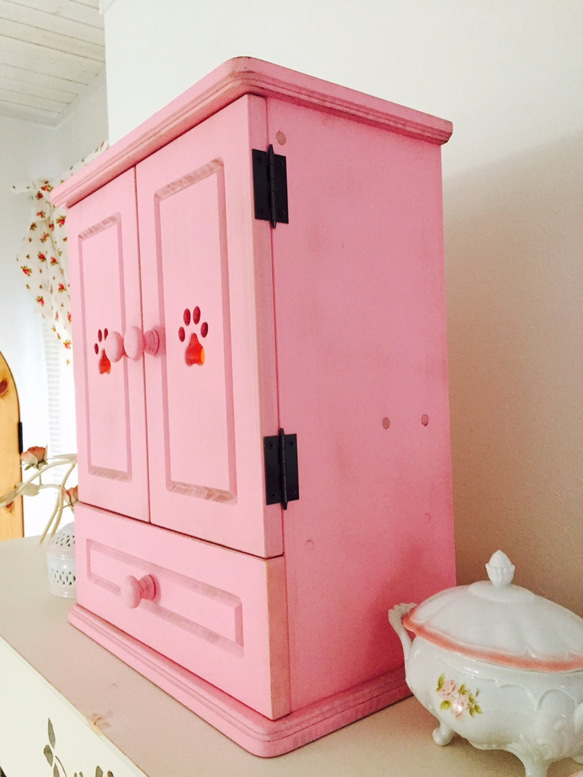 國產☆豪華寵物祭壇M號特製仿古粉色寵物祭壇配件紀念盒粉色家具 第3張的照片