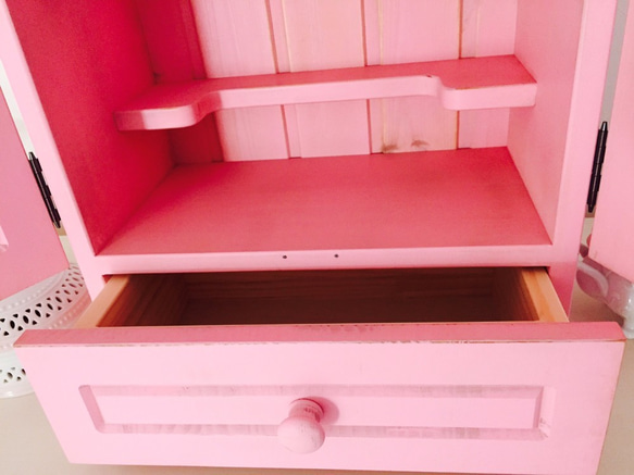 國產☆豪華寵物祭壇M號特製仿古粉色寵物祭壇配件紀念盒粉色家具 第6張的照片