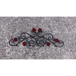 国産☆ アイアン 薔薇のカーテンレール φ13mm 飾り含めてサイズ2〜3m