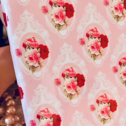 iPhone專用iPhone封面眉毛圖案智能手機精裝優雅玫瑰仿古色調粉紅色 第6張的照片