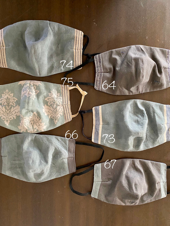マスク　布マスク　ハンドメイドマスク　インナーマスク　1(700円) 10inabed  teninabed 1枚目の画像