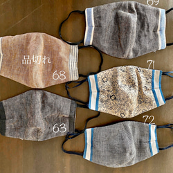 マスク　布マスク　ハンドメイドマスク　インナーマスク　1(700円) 10inabed  teninabed 2枚目の画像