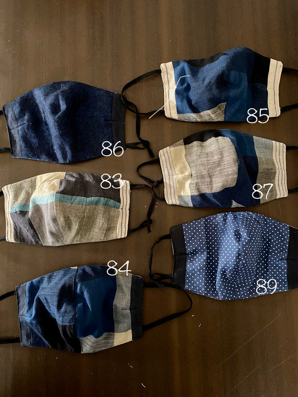 マスク　布マスク　ハンドメイドマスク　インナーマスク　1(700円) 10inabed  teninabed 3枚目の画像