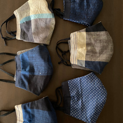 マスク　布マスク　ハンドメイドマスク　インナーマスク　1(700円) 10inabed  teninabed 7枚目の画像