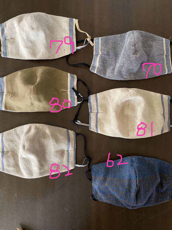 新作　マスク　布マスク　ハンドメイドマスク　2 (700円)  10inabed  teninabed 1枚目の画像