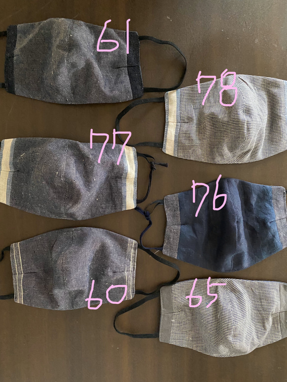 新作　マスク　布マスク　ハンドメイドマスク　2 (700円)  10inabed  teninabed 2枚目の画像