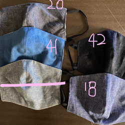 マスク　布マスク　ハンドメイド マスク　4(650円)  teninabed  10inabed 1枚目の画像