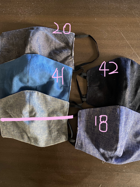 マスク　布マスク　ハンドメイド マスク　4(650円)  teninabed  10inabed 1枚目の画像