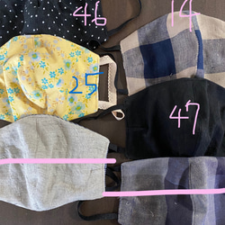 マスク　布マスク　ハンドメイド マスク　4(650円)  teninabed  10inabed 7枚目の画像