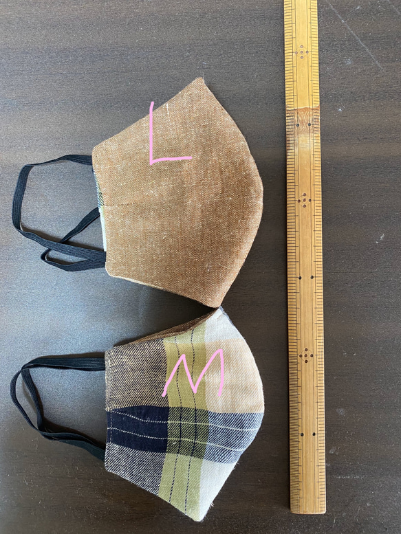 マスク　布マスク　ハンドメイド マスク　4(650円)  teninabed  10inabed 9枚目の画像