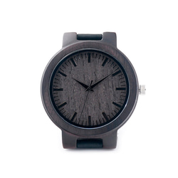 温もりある天然木製 腕時計 ウッド ハンドメイド<0021> 3枚目の画像