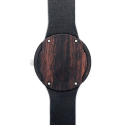 温もりある天然木製 腕時計 ウッド ハンドメイド<0251> 6枚目の画像