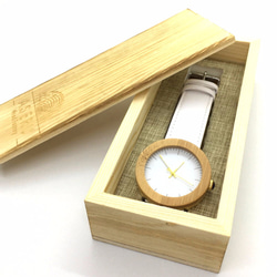 贈り物に便利☆天然木の腕時計ケース ギフトに最適 ウッドケース<A> 1枚目の画像