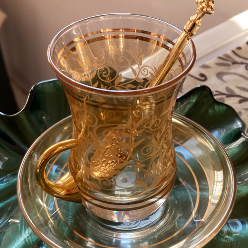 殿堂 D トルコチャイグラス&ソーサー6客セット 食器 - education.semel