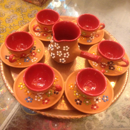 カッパドキア製 トルココーヒーカップ6客セット ティーカップ Alii 