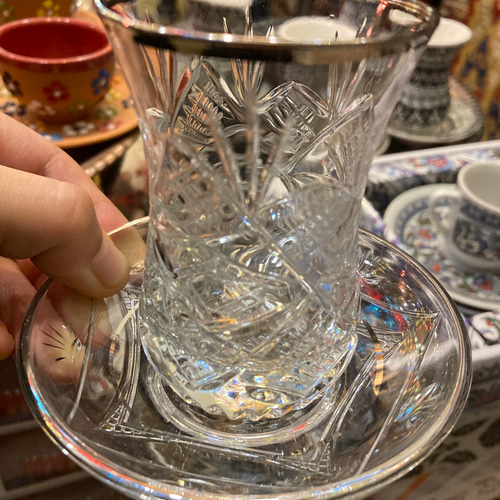 ポスターフレーム 値下げ✴︎チャイグラス&ソーサー&スプーン 6客