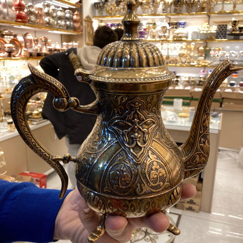トルコ製 アラビア金属製ポット S・Mサイズ 選択 ポット・急須 Alii