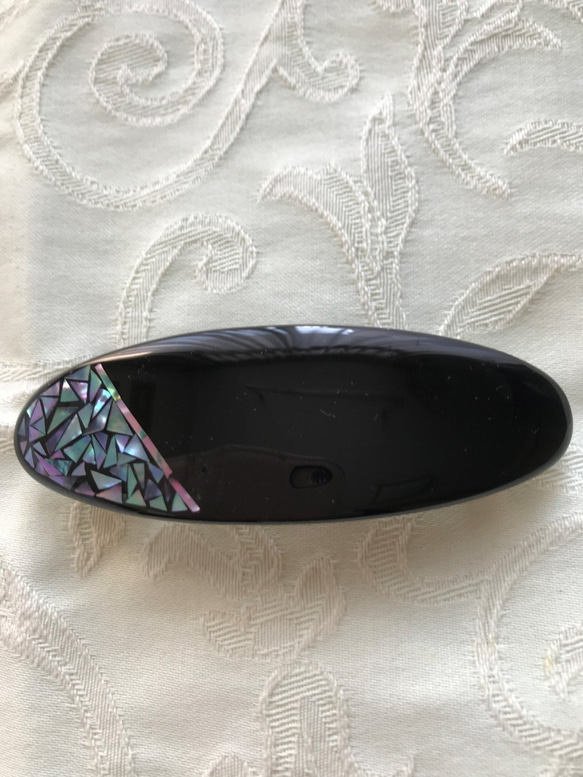螺鈿　バレッタ raden_barrette_butterfly-