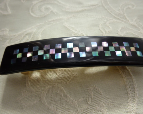 螺鈿　バレッタ raden_barrette_butterfly-